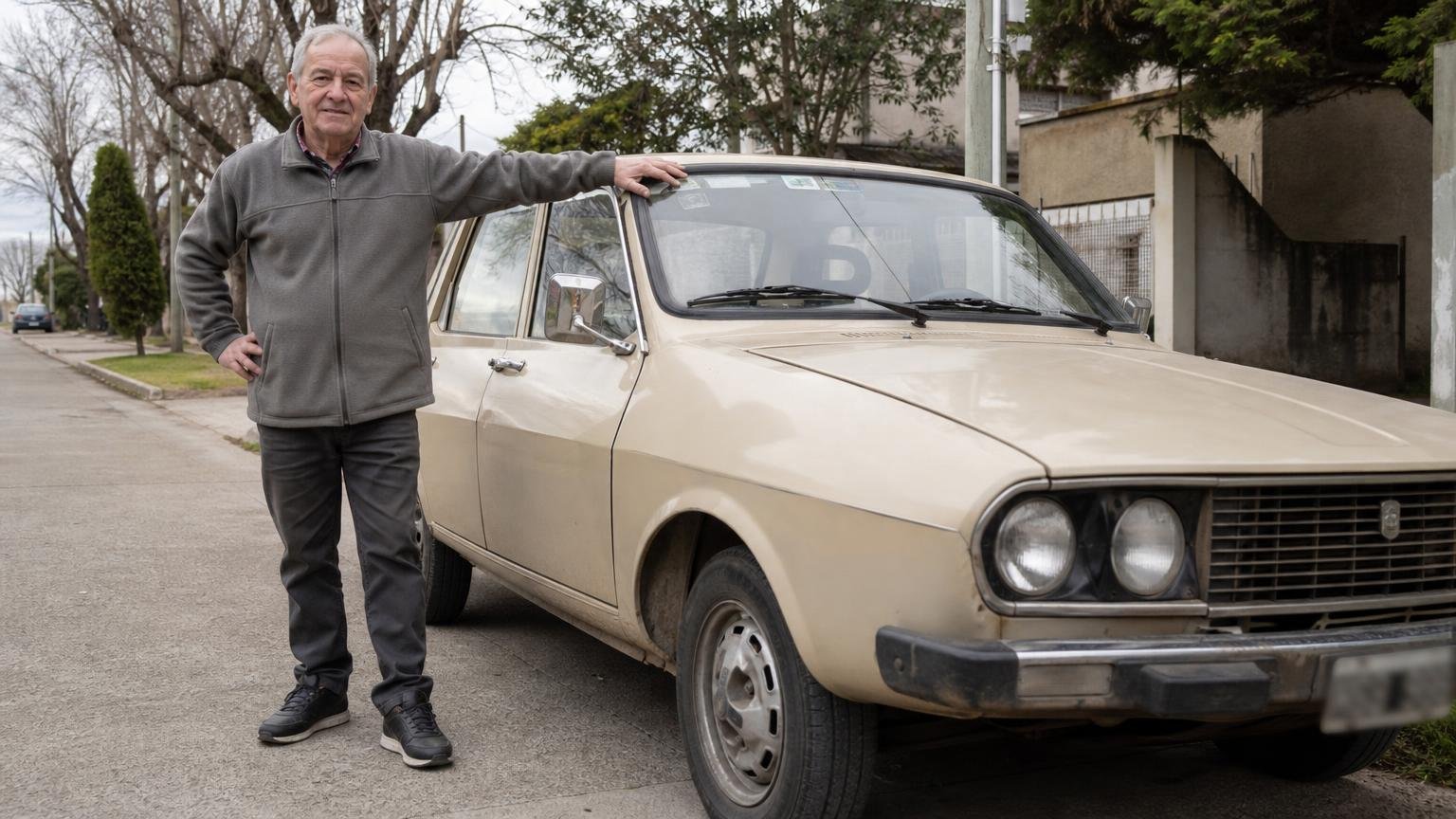 Hace 42 años maneja el mismo Renault 12 y ya tiene 480.000 km: ʼNo lo cambio por nadaʼ