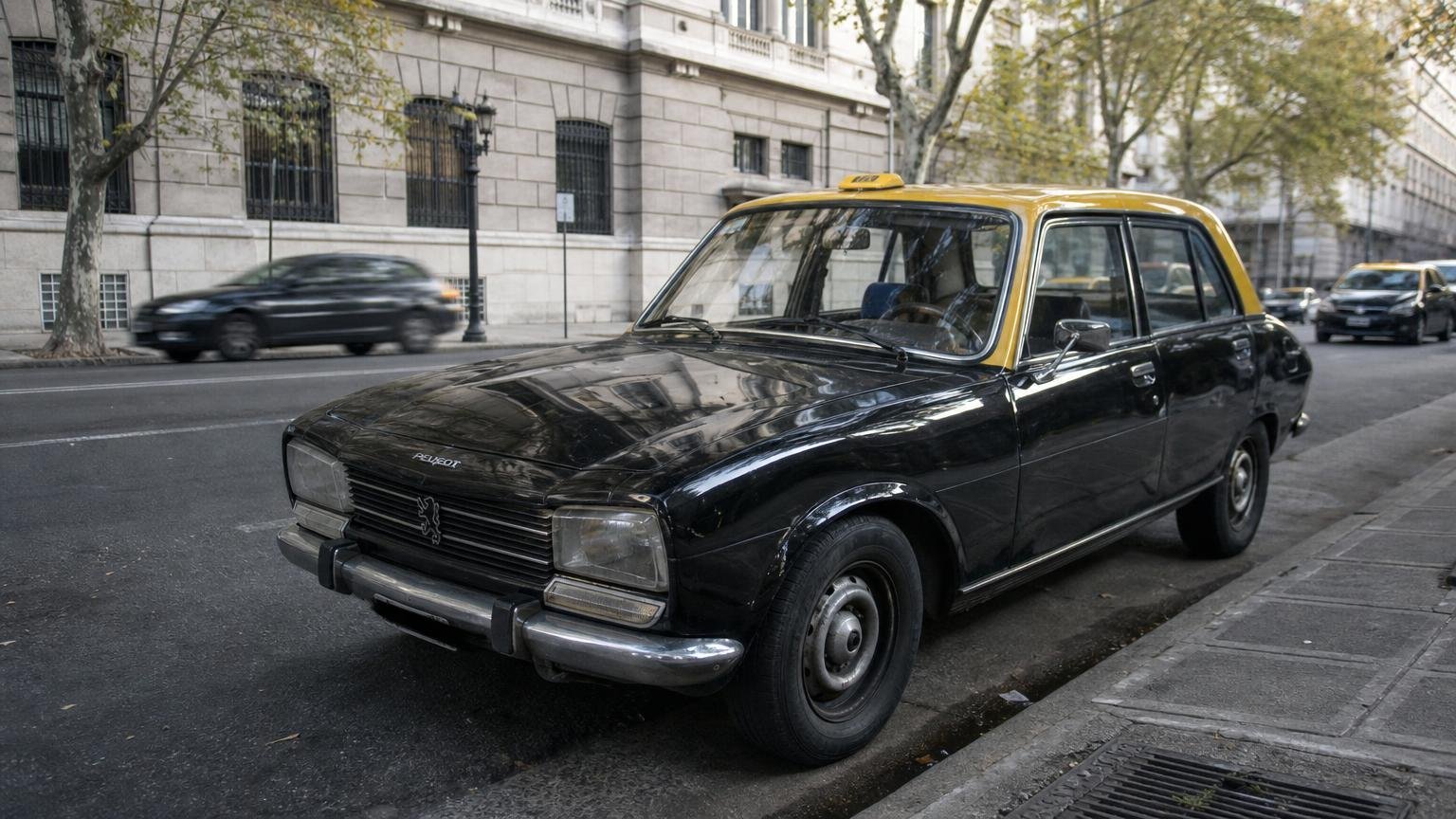 El Peugeot 504 que trabajó 30 años de taxi en Buenos Aires y pasó el millón de kilómetros con el mismo motor